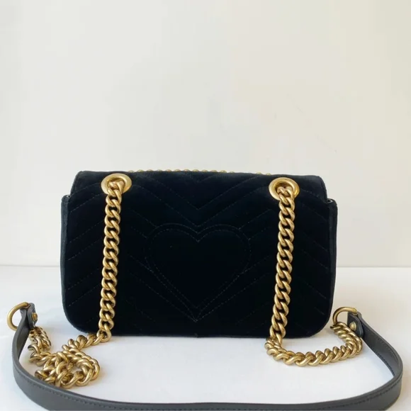 Gucci Marmont Velvet Shoulder Bag - Picture 6 of 16